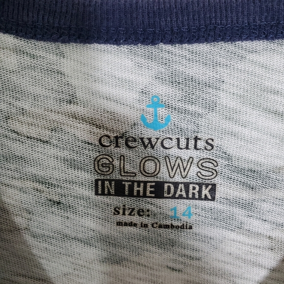 Crewcuts J. Crew for Kids Glow in the Dark Dude Long Sleeve Tee Size 14 - Picture 3 of 5